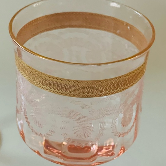 Pink drinking glasses of 4 - Picture 13 of 13